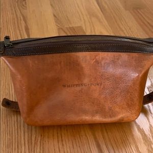 Men’s leather toiletries bag/ Dop Kit